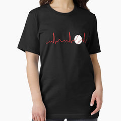 Baseball - heartbeat, heart line, pulse Essential T-Shirt