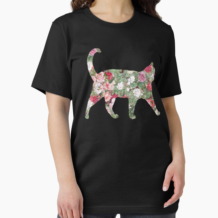 Floral Cat Vintage Essential T-Shirt