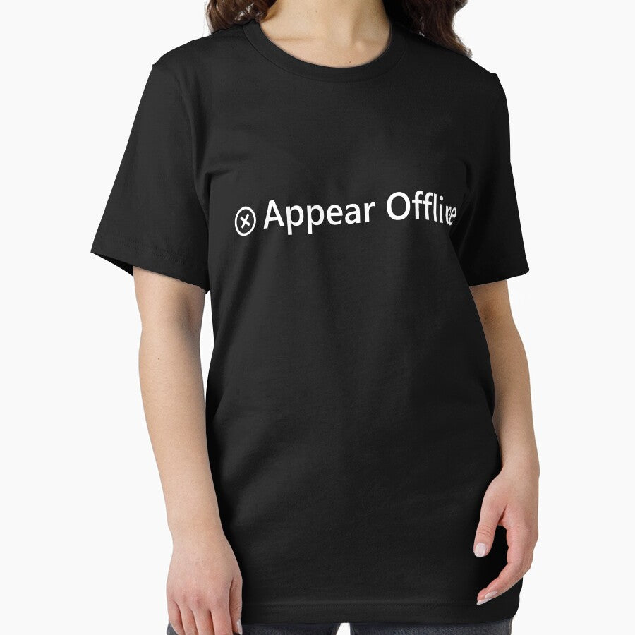 Appear Offline white text Essential T-Shirt