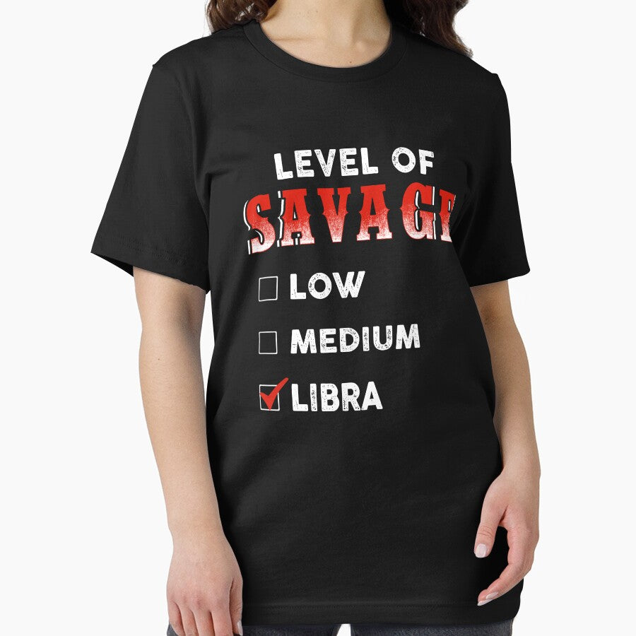 Level Of Savage Low Medium Libra Essential T-Shirt