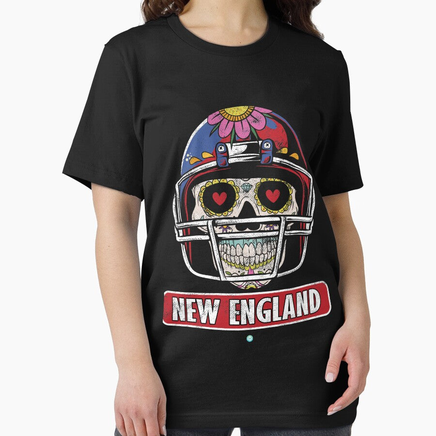 American Football - New England Skull Football Gift Essential T-Shirt