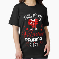 This Is My Valentine Pajama Cute Valentines Day Essential T-Shirt