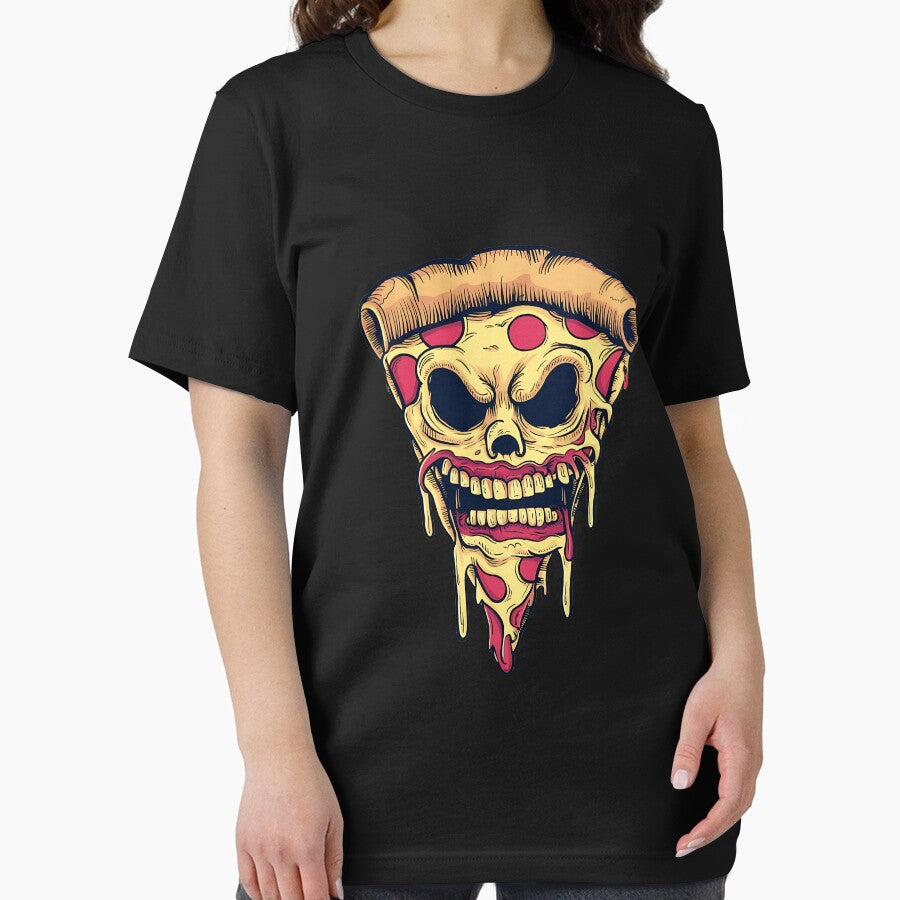 Gothic Creepy Pizza Slice, Ink Mix Challenge Essential T-Shirt