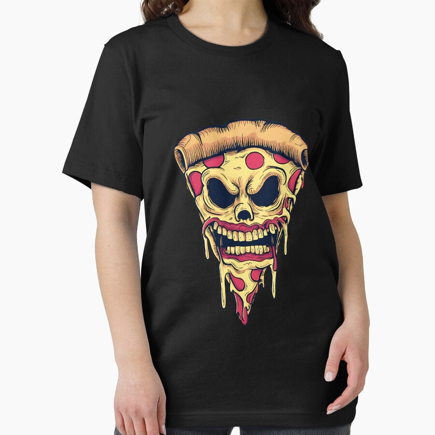 Gothic Creepy Pizza Slice, Ink Mix Challenge Essential T-Shirt
