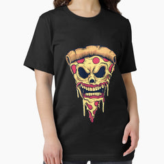 Gothic Creepy Pizza Slice, Ink Mix Challenge Essential T-Shirt