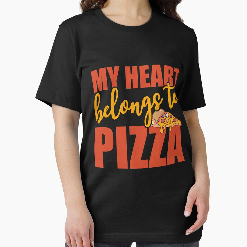 My Heart Belongs To Pizza I love Pizza Essential T-Shirt