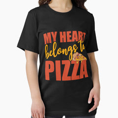 My Heart Belongs To Pizza I love Pizza Essential T-Shirt