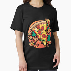 Funny Pizza Slice Cartoon Design Essential T-Shirt