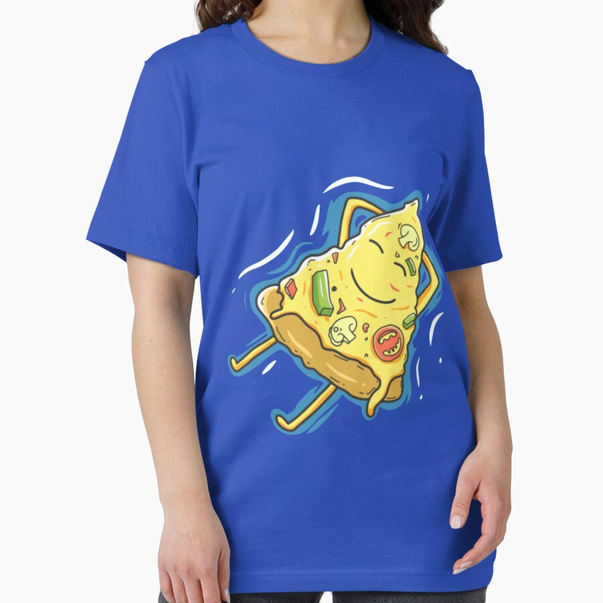 Pizza cartoon character relax in summer Essential T-Shirt