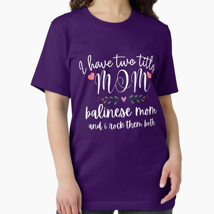 funny cute mother day quote and great gift for balinese cat mom Essential T-Shirt