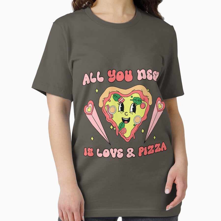 Love and Pizza Bliss Bundle: All You Need Love and Pizza Heart Essential T-Shirt