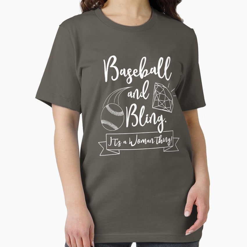 Baseball And Bling It's A Woman Thing Cute Women's Baseball Shirt Essential T-Shirt