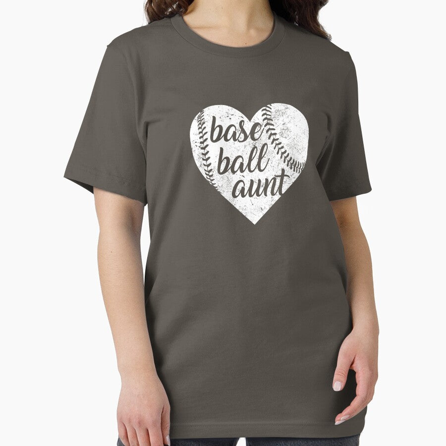 Baseball Aunt Heart Baseball Lover Shirt Essential T-Shirt