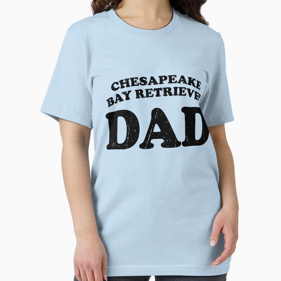 Chesapeake Bay Retriever Dad Dog Father Cute Pet Distressed T Shirt Gift For Animal Lover Shelter Worker Funny Dog Parent Dog Child Fur Baby Fur Child Essential T Shirt