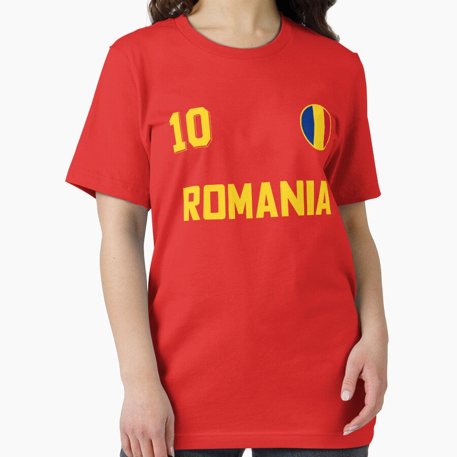 Romania Soccer Pride Retro Football Jersey for Fans Essential T-Shirt