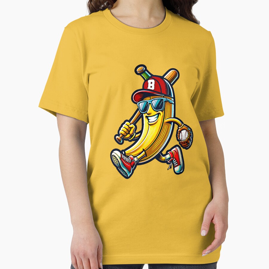 banana playing baseball fruit lover baseball player Essential T-Shirt