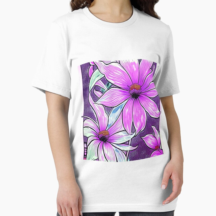 Retro style flowers colorful Essential T-Shirt
