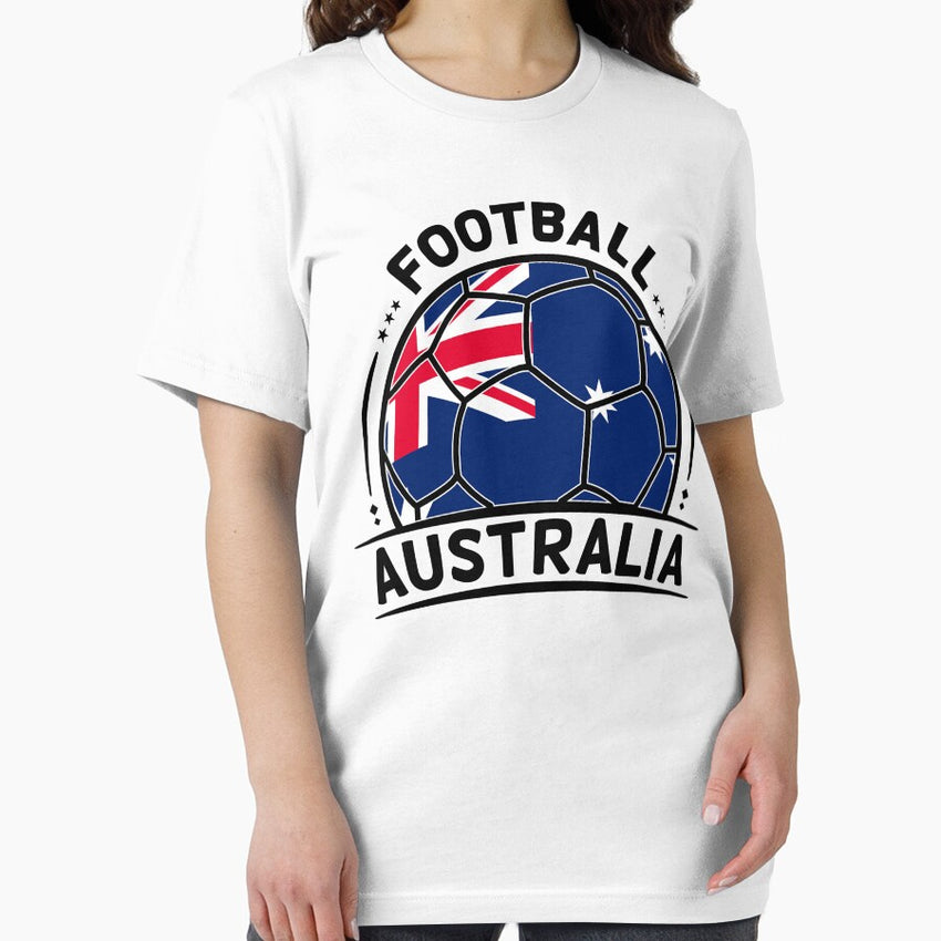 Australia Football Team Australia flag inside a Ball for Soccer Fans Essential T-Shirt
