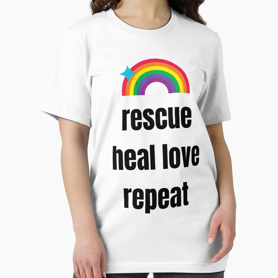 rescue heal love repeat,funny Essential T-Shirt