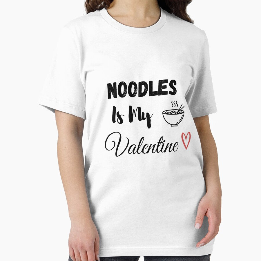 Noodles Is My Valentine Funny Noodles lovers Essential T-Shirt