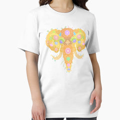 Floral Animal Elephant WeArePrettierThanFlowers Essential T-Shirt