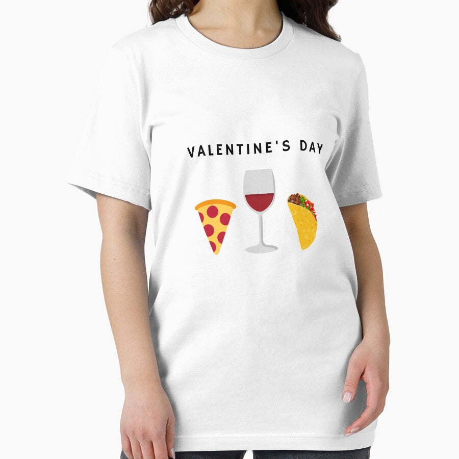 Valentines Day | Pizza, Wine, Taco Essential T-Shirt