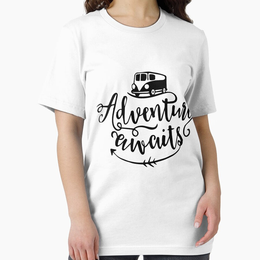 Adventure Awaits Svg File Adventure Svg Trailer Svg Adventure Svg Trailer Svg File Trailer Svg File Trailer Svg Camper Svg File Camping Camp Bus Drive Essential T Shirt