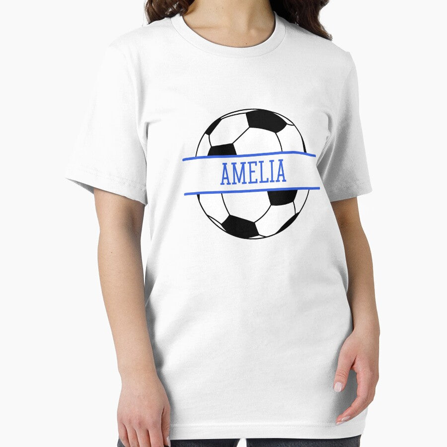 Amelia Name Personalized Soccer Ball Essential T-Shirt