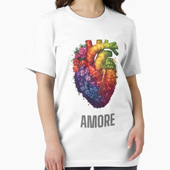 Abstract Rainbow Heart Lgbt Essential T Shirt
