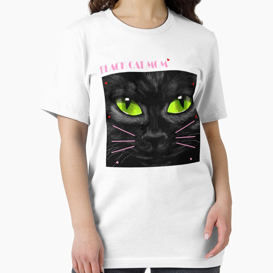Black Cat Mom Essential T-Shirt