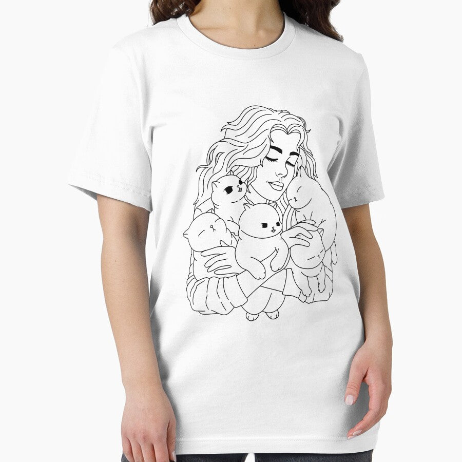 Cat Mom Minimalist Essential T-Shirt