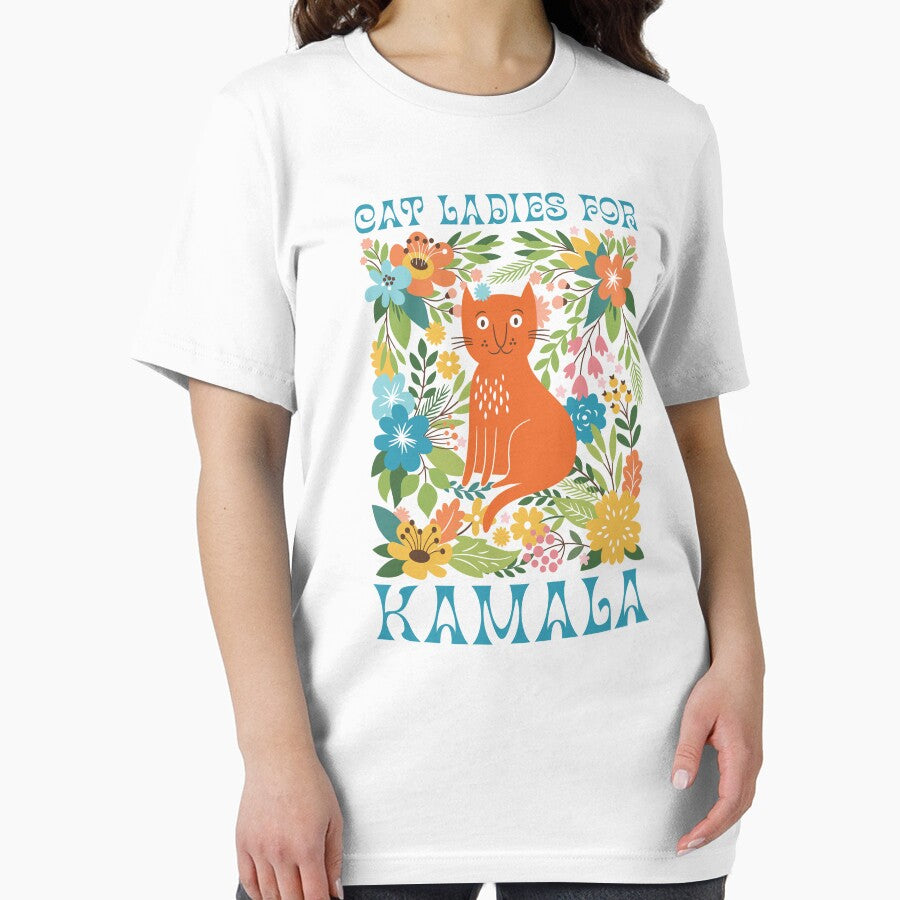 Harris Walz 2024 - Cat Ladies For Kamala Essential T-Shirt