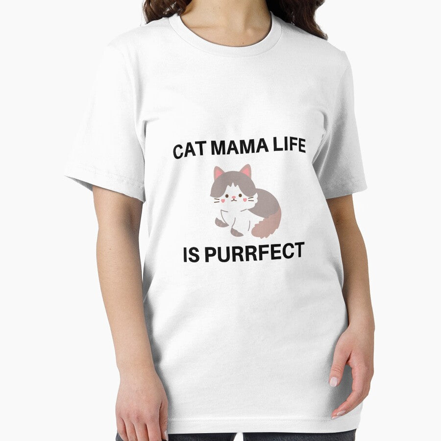 Cat mama Life Is Purrfect Cat lovers design Essential T-Shirt