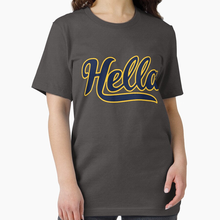 Hella Shirts: design 2. Collegiate Script Essential T-Shirt