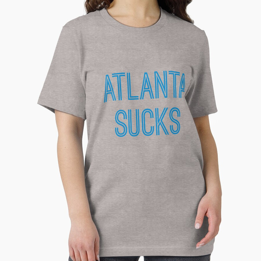 Atlanta Sucks Carolina Blue Text Essential T Shirt