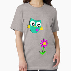 Cute Owl and a Flower Essential T-Shirt