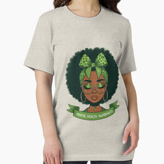 Afro African American Black Woman Mental Health Awareness Essential T Shirt