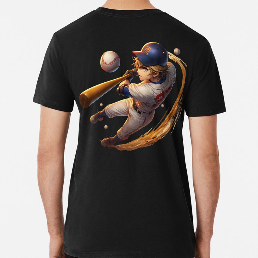 Anime Baseball Dynamic Swing Premium T-Shirt