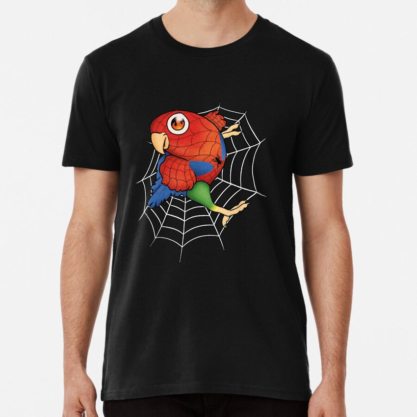 Agapornis roseicollis Superhero Premium T-Shirt