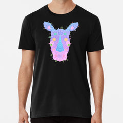 Floral Animal Rhinoceros WeArePrettierThanFlowers Premium T-Shirt