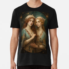 Gemini - Zodiac - Star Sign - Fantasy art Premium T-Shirt