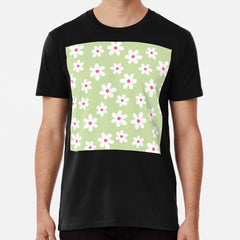Aesthetic Flower Pattern Premium T Shirt