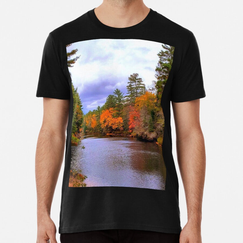 Autumn By The River Premium T Shirt