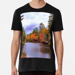 Autumn By The River Premium T Shirt