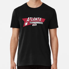 Atlanta 90S Retro Football Premium T Shirt