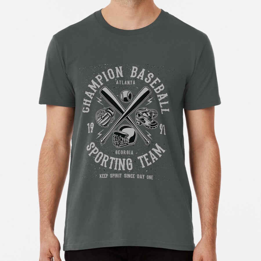 Champion Baseball Sporting Team 1991 Atlanta Georgia Premium T Shirt