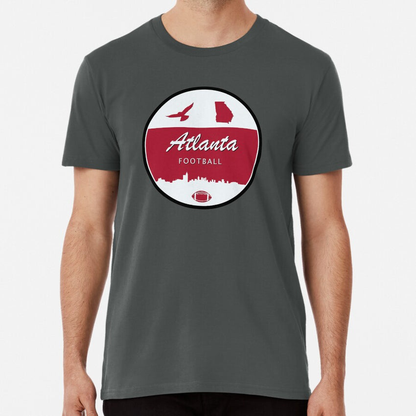 Atlanta Football Minimal Circle Premium T-Shirt