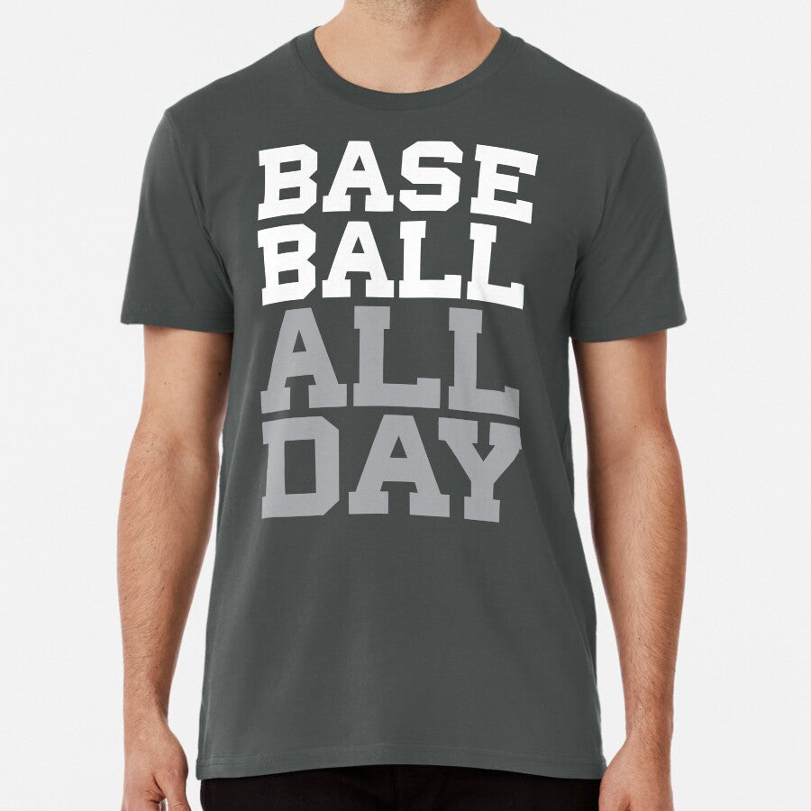 Baseball All Day - Ball Player - Baseball Player Premium print Premium T-Shirt