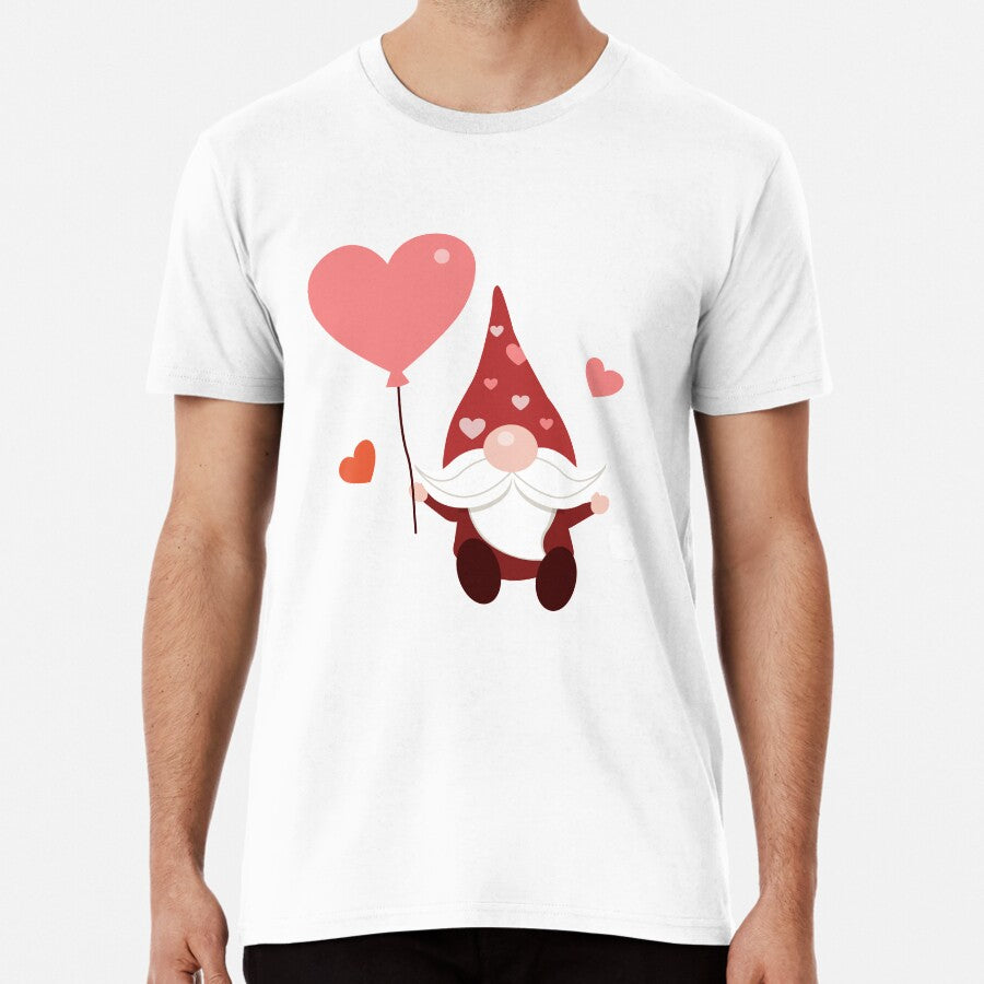 Valentine Gnome Sticker Premium T Shirt