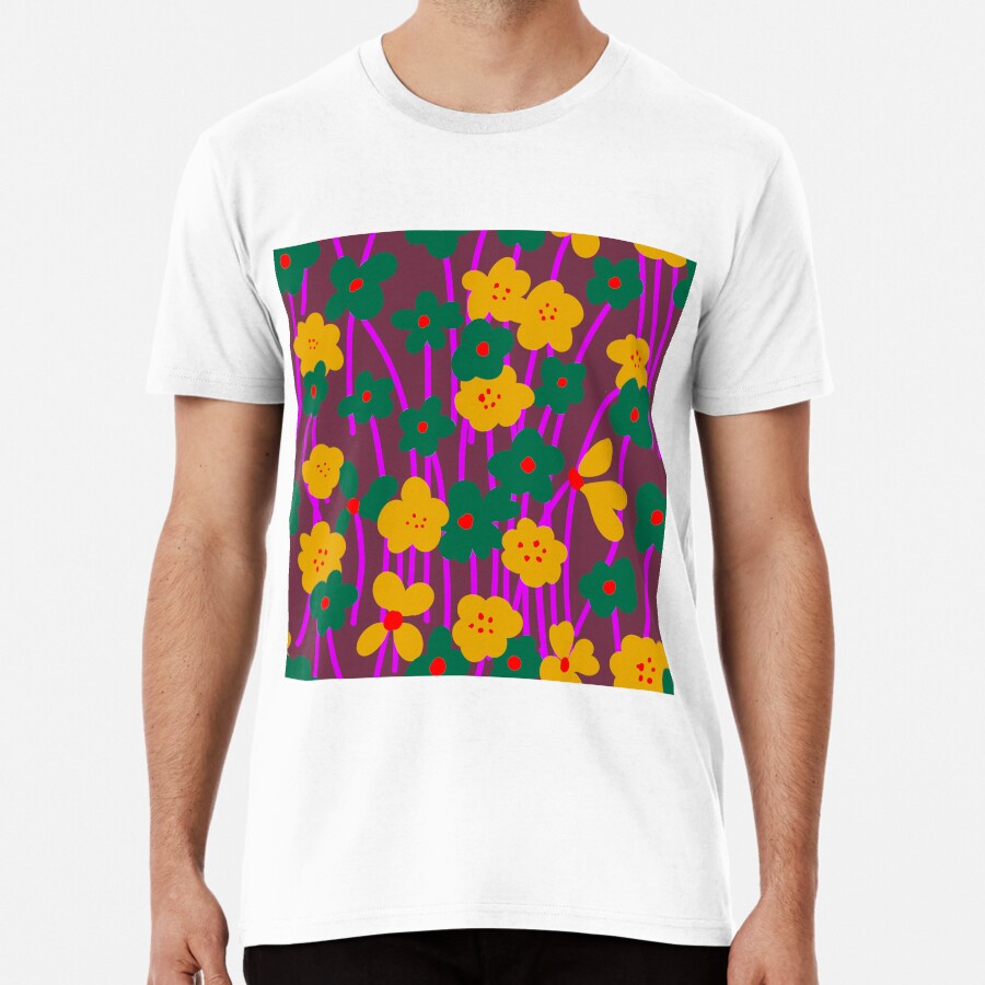 Flower seamless pattern bold Premium T-Shirt